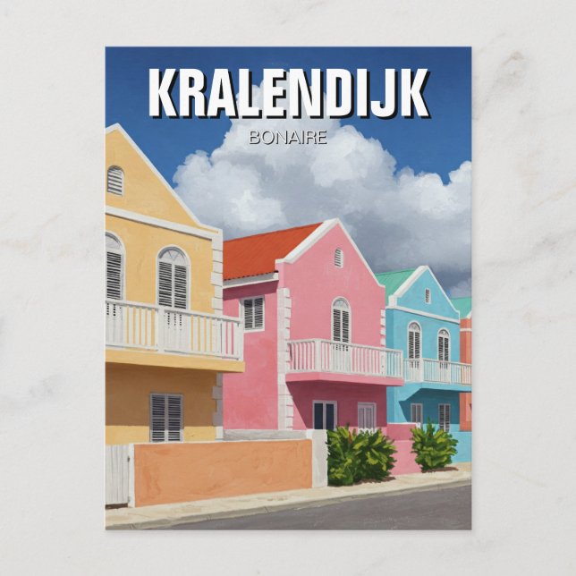 Kralendijk Bonaire Dutch Caribbean Postcard (Front)