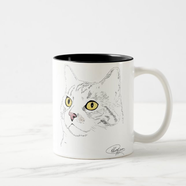 Kramer Drawing Two-Tone Coffee Mug (Right)