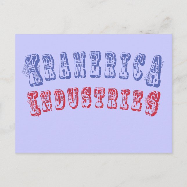 Kramerica Industries Products Postcard (Front)