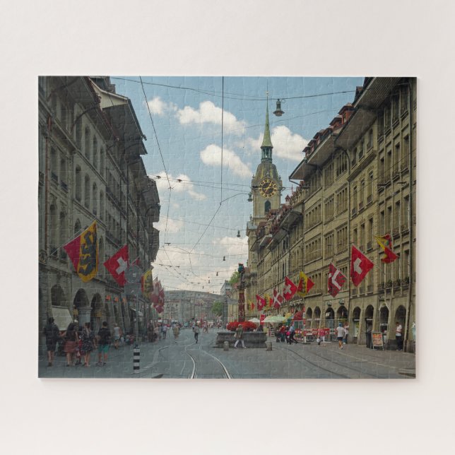 Kramgasse Street Bern Switzerland Jigsaw Puzzle (Horizontal)