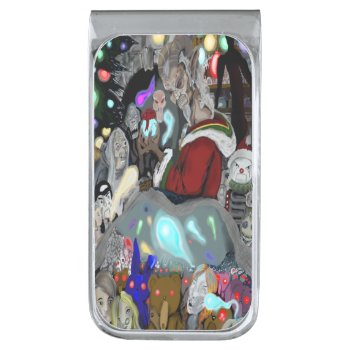 Krampus And Demons Silver Finish Money Clip by UndefineHyde at Zazzle
