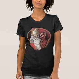 Krampus and Santa Christmas T-Shirt