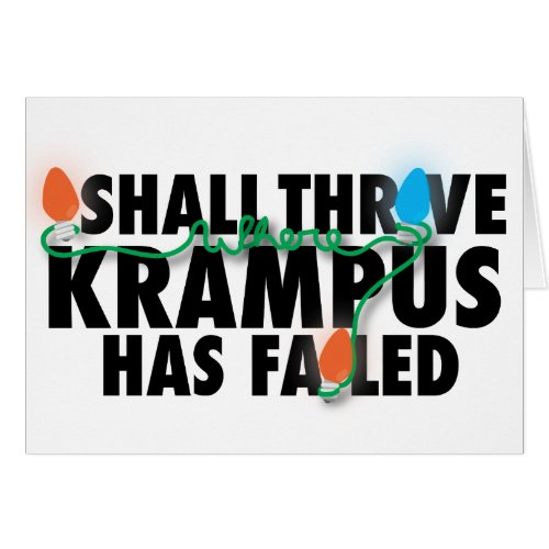 Krampus Anti Christmas Card