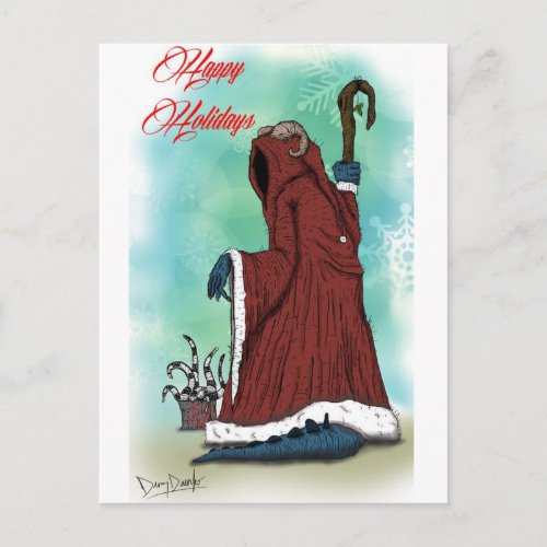 Krampus by Danny Daurko Postcard