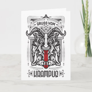 Krampus Card with Funny Poem