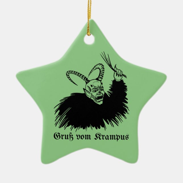 Krampus Ceramic Ornament (Front)