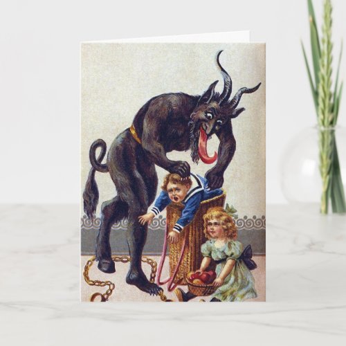 Krampus Christmas Card