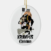Krampus Christmas Ceramic Ornament (Right)