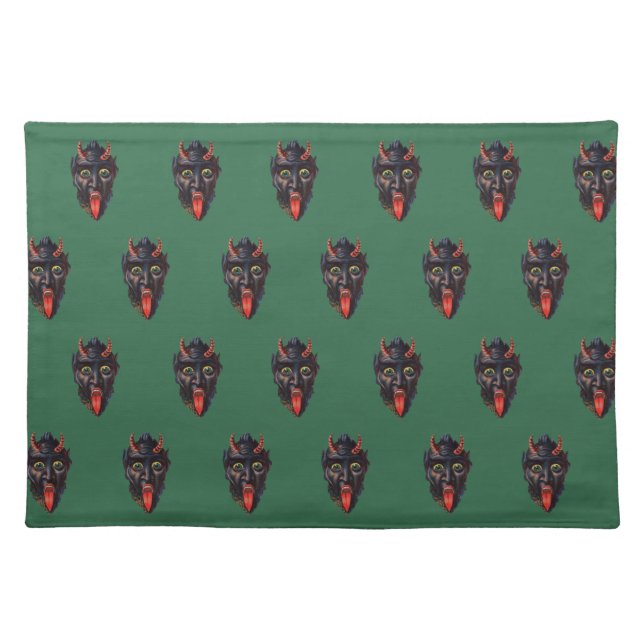 Krampus Christmas Cloth Placemat (Front)