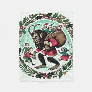 Krampus Christmas                                  Fleece Blanket