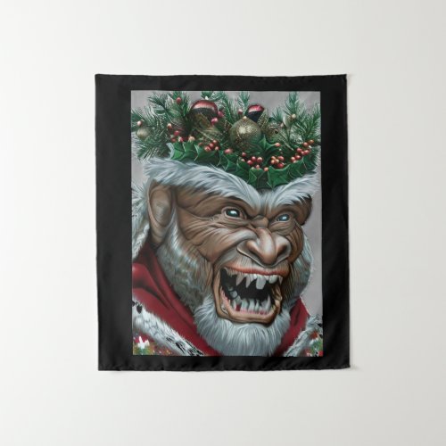 Krampus Christmas  Jigsaw Puzzle Postcard Food Lab Tapestry