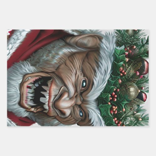 Krampus Christmas  Jigsaw Puzzle Postcard Food Lab Wrapping Paper Sheets