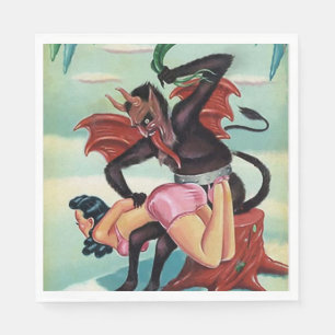 Krampus Christmas Napkins