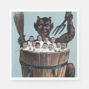 Krampus Christmas Napkins