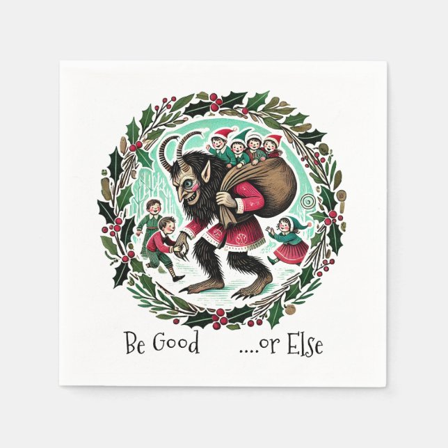 Krampus Christmas                                  Napkins (Front)