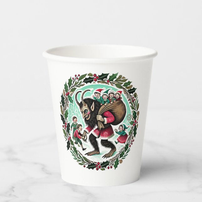 Krampus Christmas                                  Paper Cups (Front)