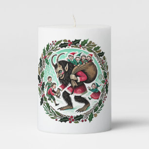 Krampus Christmas                                  Pillar Candle