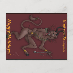 Krampus Christmas Post Card