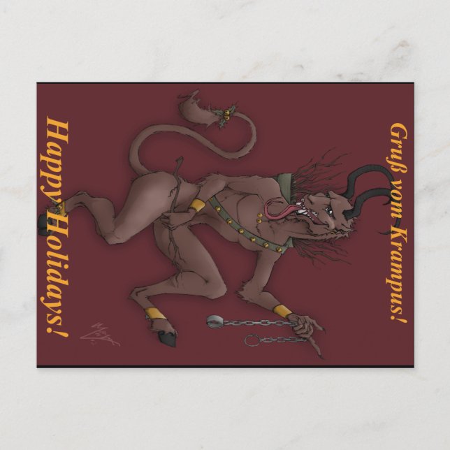 Krampus Christmas Post Card (Front)
