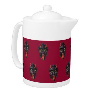 Krampus Christmas Teapot