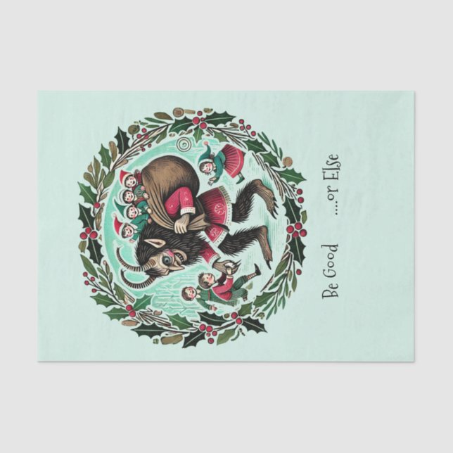 Krampus Christmas                                  Tissue Paper (Front)