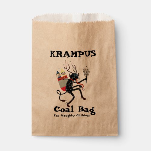 Krampus Coal Bad For Naughty Children Favor Bag