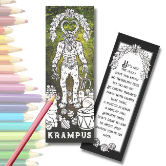 Krampus COLOR IT Bookmarks