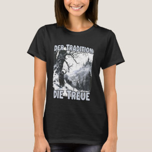 Krampus Costume Perchten Mask Evil Nicholas Krampu T-Shirt