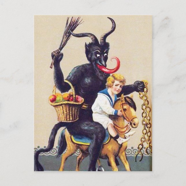 Krampus Creepy Postcard (Front)