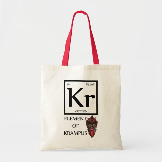 krampus cristmas tote bag (Front)