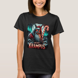 Krampus Dark Merry Krampus Mythical Christmas Xmas T-Shirt