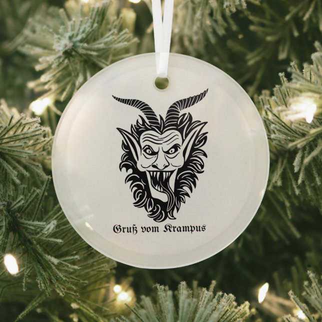 Krampus Glass Ornament (Insitu)