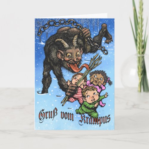 Krampus Greeting Card