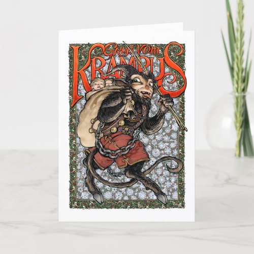 Krampus Greeting Card