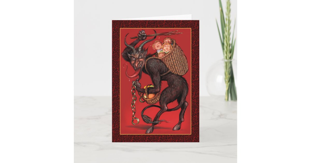 Krampus Greeting Card | Zazzle