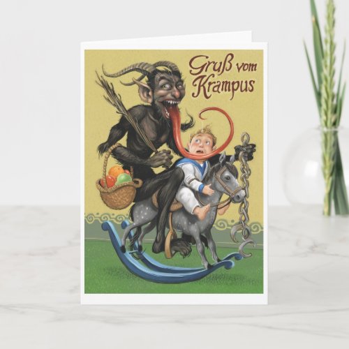 Krampus Greeting Card