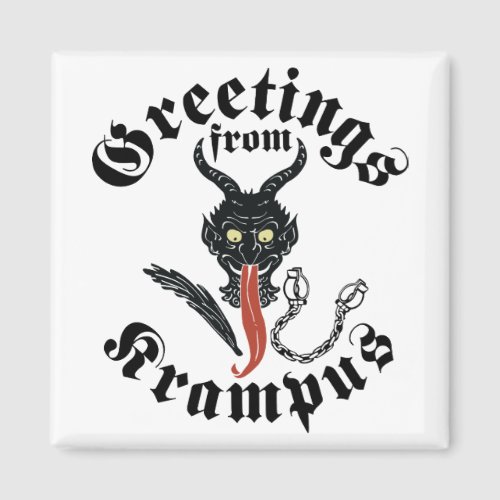 Krampus Greetings Magnet