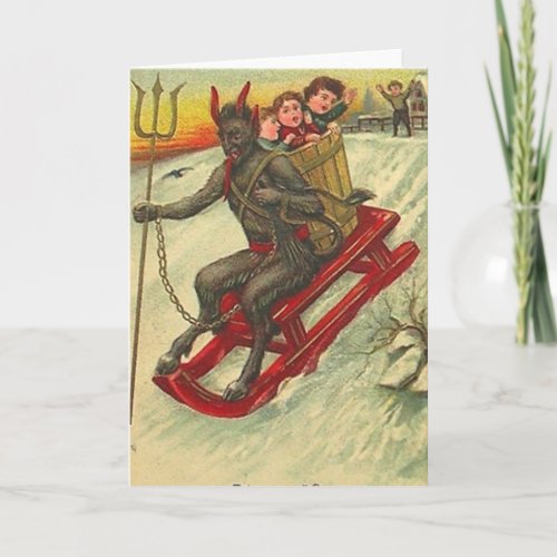Krampus  His Trident Holiday Card