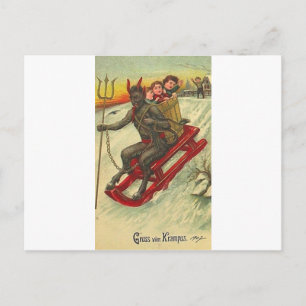 Krampus & His Trident Postcard