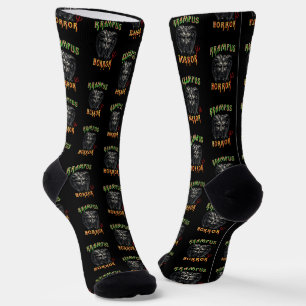 Krampus Horror Socks