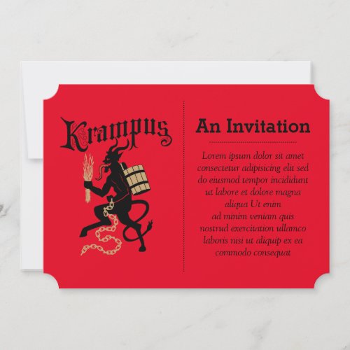 Krampus Invitation