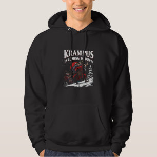 Krampus is Coming to Town Krampus Christmas Hoodie