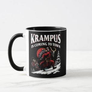 Krampus is Coming to Town Krampus Christmas  Mug