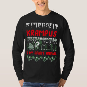 Krampus Is My Spirit Animal Ugly Christmas Sweater