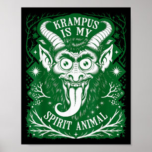 Krampus Is My Srit Animal German Folklore For Kram Poster