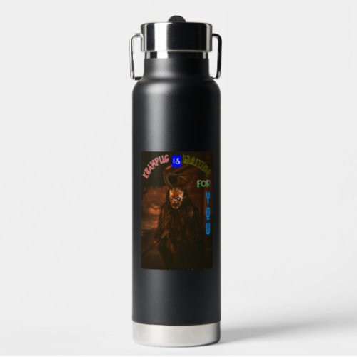 Krampus Is Waiting For You December Krampusnacht Water Bottle