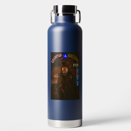 Krampus Is Waiting For You December Krampusnacht Water Bottle