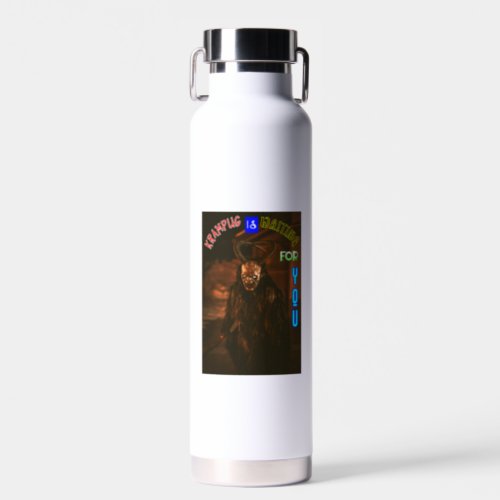 Krampus Is Waiting For You December Krampusnacht Water Bottle