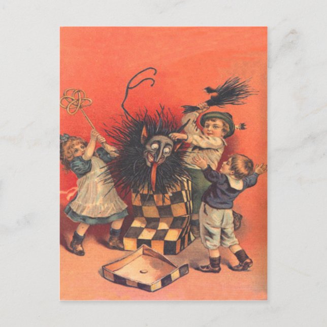 Krampus Jack-In-A-Box Postcard (Front)