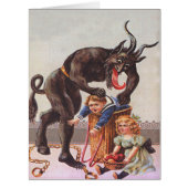 Krampus Kidnapping Children Basket (Front)